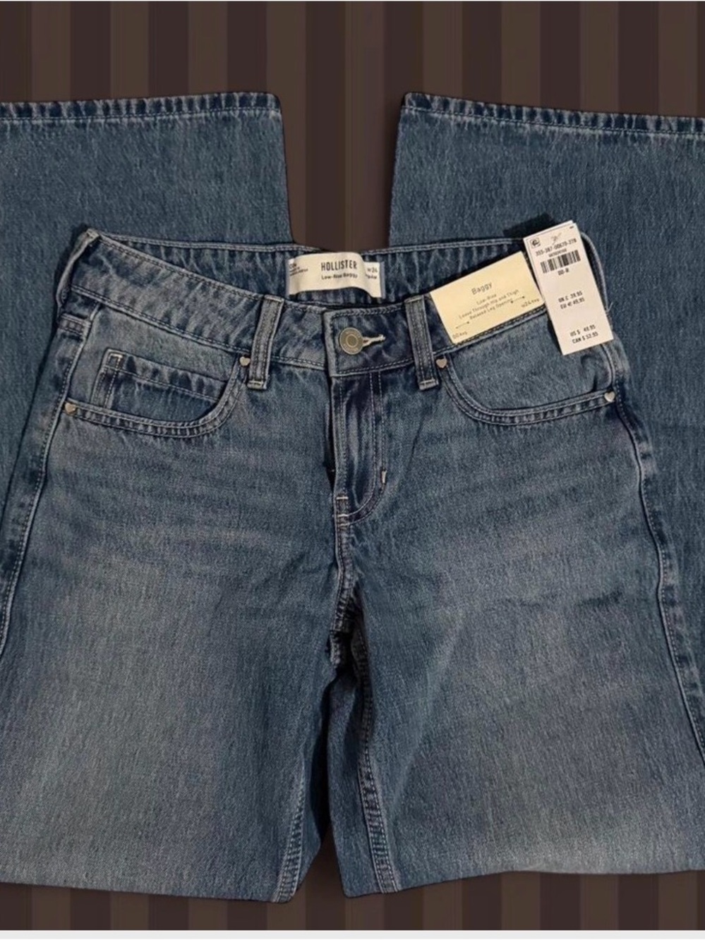 Hollister Women's Light Blue High Rise Denim Jeans